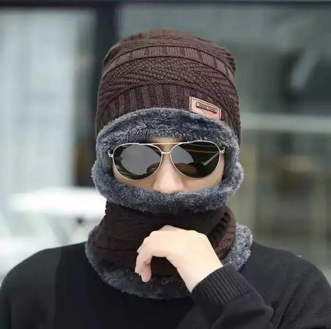 Cap with neck warmer
