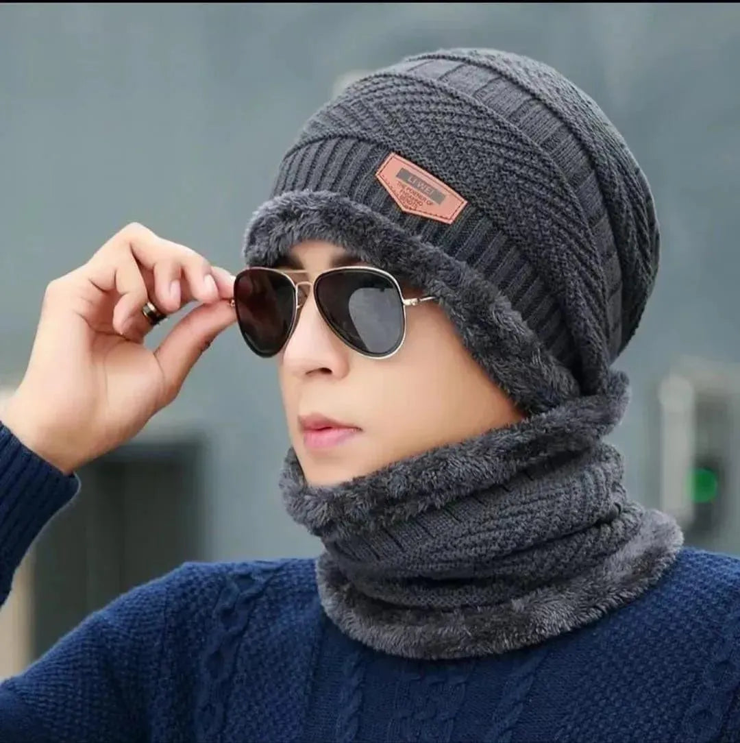 Cap with neck warmer