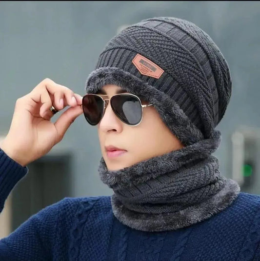 Cap with neck warmer